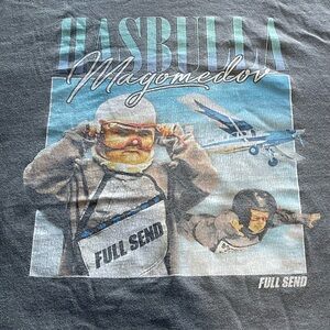 Full Send T-Shirt Hasbulla Men’s XL Grey Graphic Tee Short Sleeve Full Send NELK